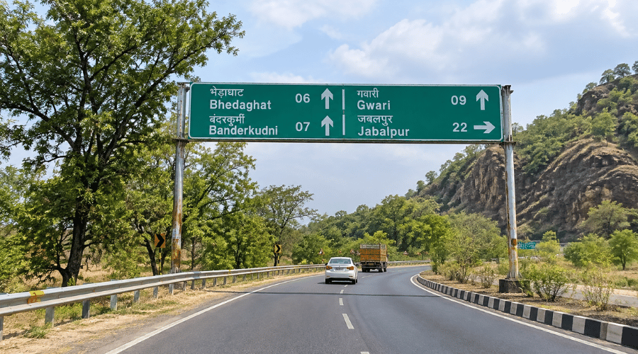 By Road - Bhedaghat