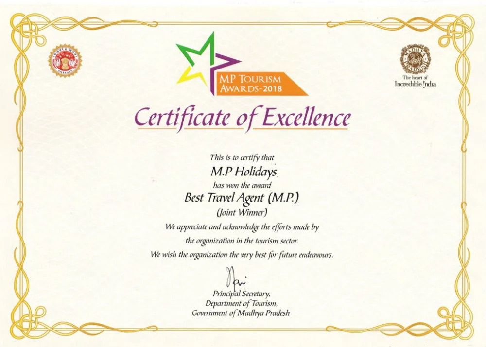 Certificate of Excellence for Year 2018